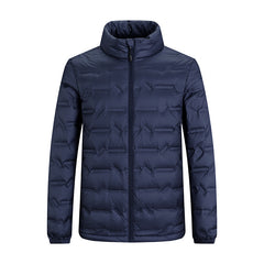Men's Winter White Duck Down Cold-proof Warm Stand Collar Casual Down Jacket