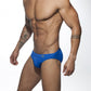 Men's Low Waist Bikini Solid Color Nylon Underwear