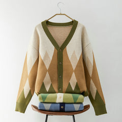 2023 New V-neck Loose Casual Knitted Cardigan