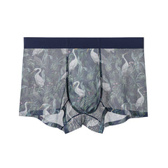 Men's Printed Mesh Sexy Breathable Seamless Panties