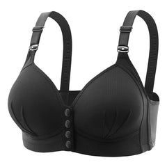 New Plus Size Front Button Wireless Bra