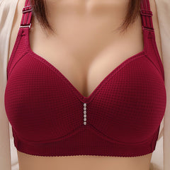 Large cup push-up bra without underwire