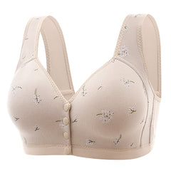 New style front button free wire bra