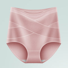 High waist pure cotton hip lifting tummy control pants breathable Panties