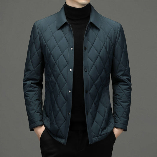 Winter cold-proof men's lapel warm cotton jacket