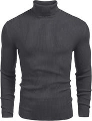 Men's Stylish Striped Turtleneck Sweater
