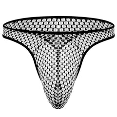 Tzy913T large mesh transparent thong