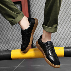 2024 Men's Leather Reinforced Tendon Sole Sports and Casual Sneakers