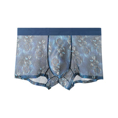 Men's Printed Mesh Sexy Breathable Seamless Panties