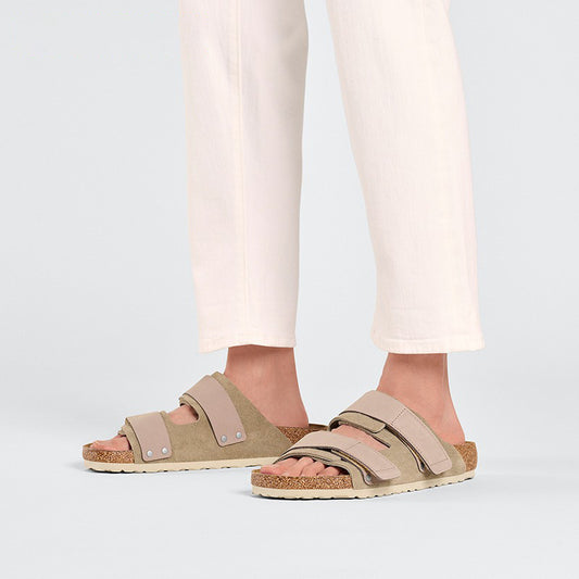 New Leather Cork Velcro Sandals