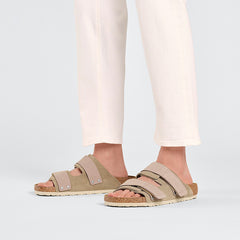 New Leather Cork Velcro Sandals