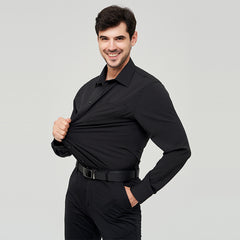 Men's Large Size Stretch Business Casual Shirt