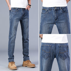 Men's Slim Straight Stretch Business Casual Jeans
