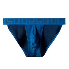 Men's ribbed cotton thin breathable briefs