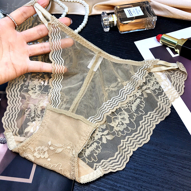 Sexy low waist transparent temptation panties