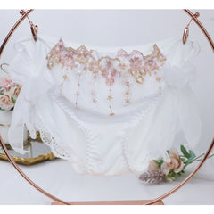 Japanese New Versatile Lace Breathable Embroidered Strappy Cute Briefs