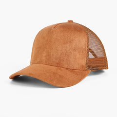 Suede Mesh Sports Embroidered Baseball Cap Solid Color Versatile Peaked Cap