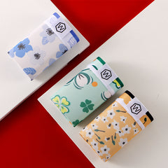 2023 New Men's Ultra-thin Transparent Mesh Ice Silk Printing Breathable Panties