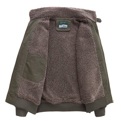 Men's Winter Warm High-end Fashionable Fleece Bomber Jacket