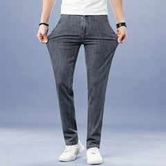 Men's Straight Loose Business Casual Stretch Jeans