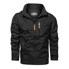 Men's New Solid Color Casual Windproof and Waterproof Jacket