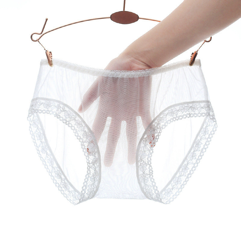 Transparent, Seamless, Breathable Low-waist Briefs