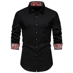 Men's Colorblock Long Sleeve Shirt