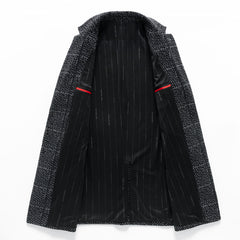 New Chenille Plaid Coat
