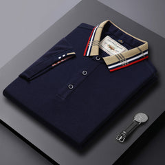 Men's Lapel Cotton Polo Shirt