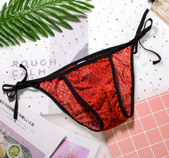 Men's Lace Strap Sexy Briefs