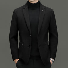 Men's Fashion Business Casual Thick Wool Blazer