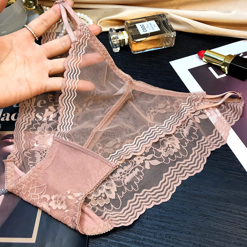 Sexy low waist transparent temptation panties