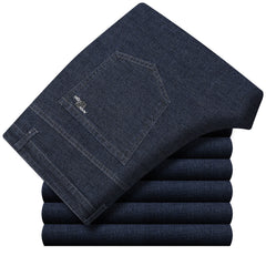 Straight-leg loose business casual pants