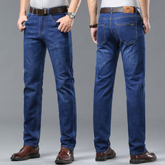 Men's Simple Soft Straight Comfortable Stretch Anti-Wrinkle Jeans