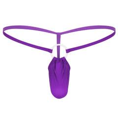 Men's Low Rise Sexy Ice Silk Thong