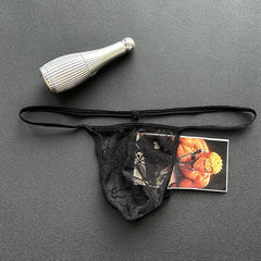 Men's Lace Transparent Sexy Breathable Thong