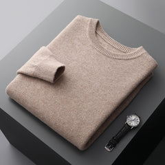 Men's New Autumn and Winter Round Neck Thickened Wool Sweater