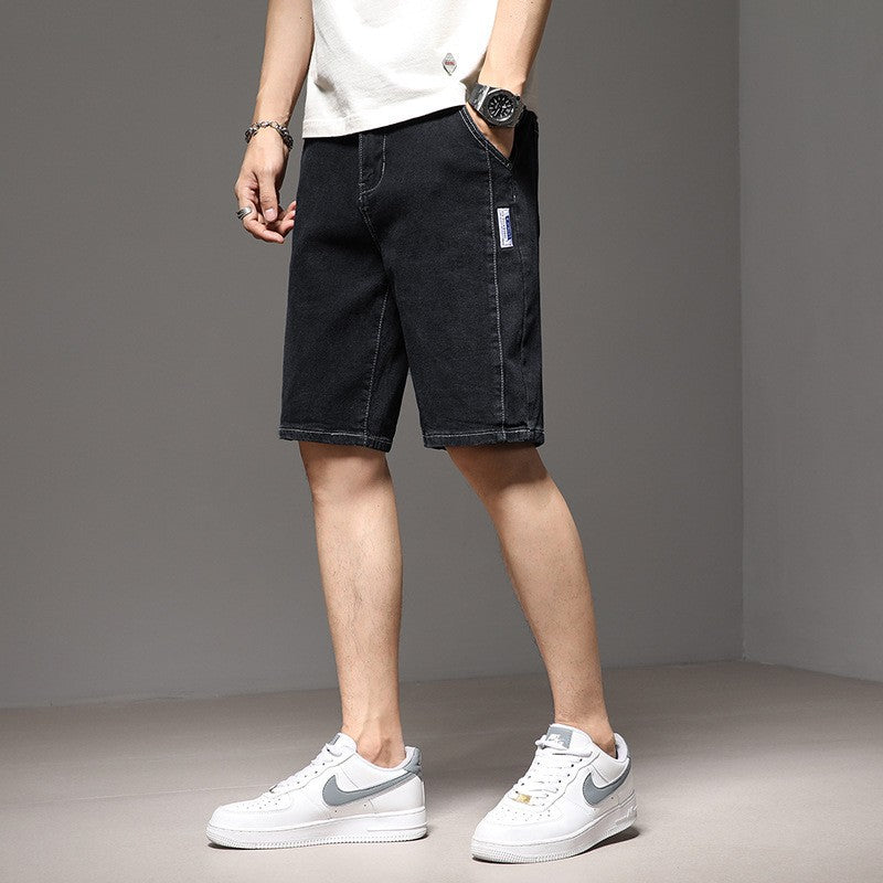 2023 New Loose Straight Leg Thin Denim Shorts