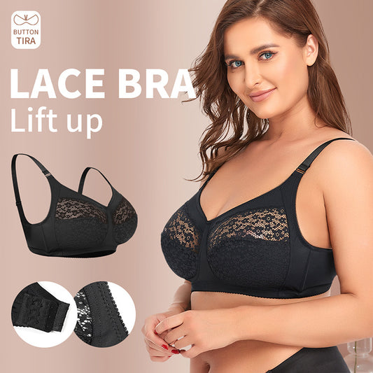 Wireless Lace BCDEF Thin Cup Bra