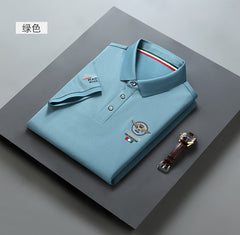 Men's Embroidered Business Polo Shirt