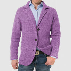 Men's Stylish Casual Stand Collar Knitted Jacket