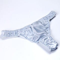 100% Mulberry Silk Low Waist Sexy Breathable Thong