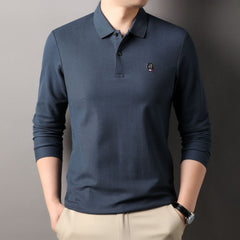 Men's Pure Cotton Business Casual Polo Shirt