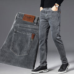Men's Straight Loose High-end Versatile Casual Jeans