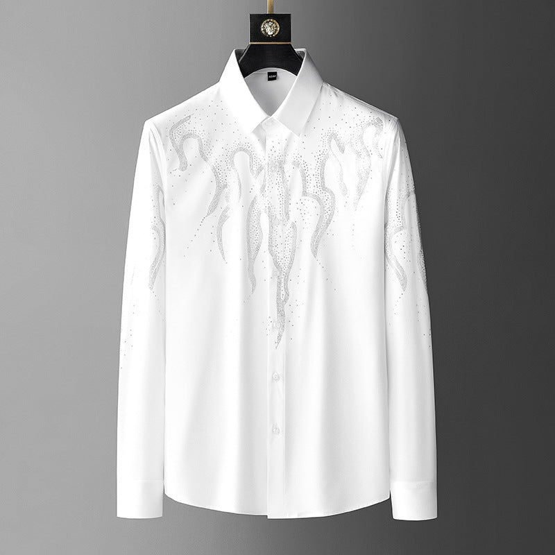 Men's Fashion Slim Long Sleeve Craft Non-Iron Shirt