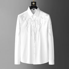Men's Fashion Slim Long Sleeve Craft Non-Iron Shirt