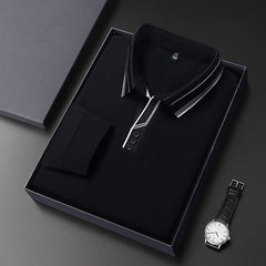 Men's New Mulberry Silk Business Casual Polo Shirt