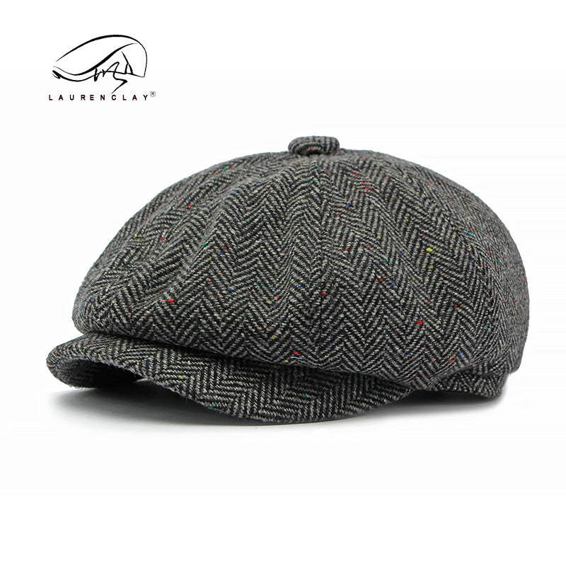 British retro octagonal hat