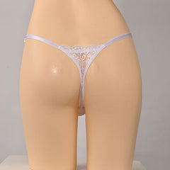 Men's Low Rise Lace Sexy Silky Thong