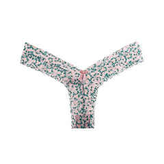 2024 New Sexy Lace Print Quick-drying Breathable Seamless Low-waist Skin-friendly Thong